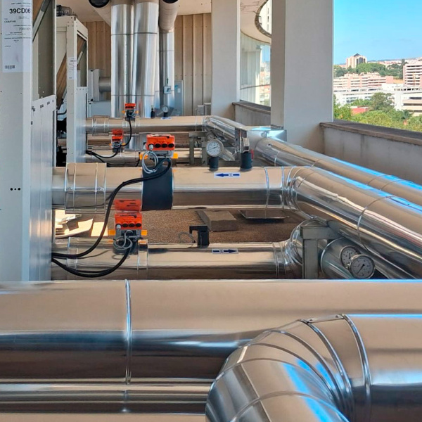 zona técnica AVAC edificio Egas Moniz